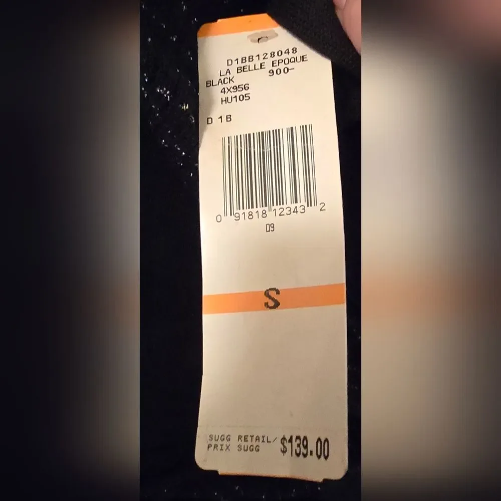 NWT Nine West Black Ruffled Cardigan S - Picture 2 of 6